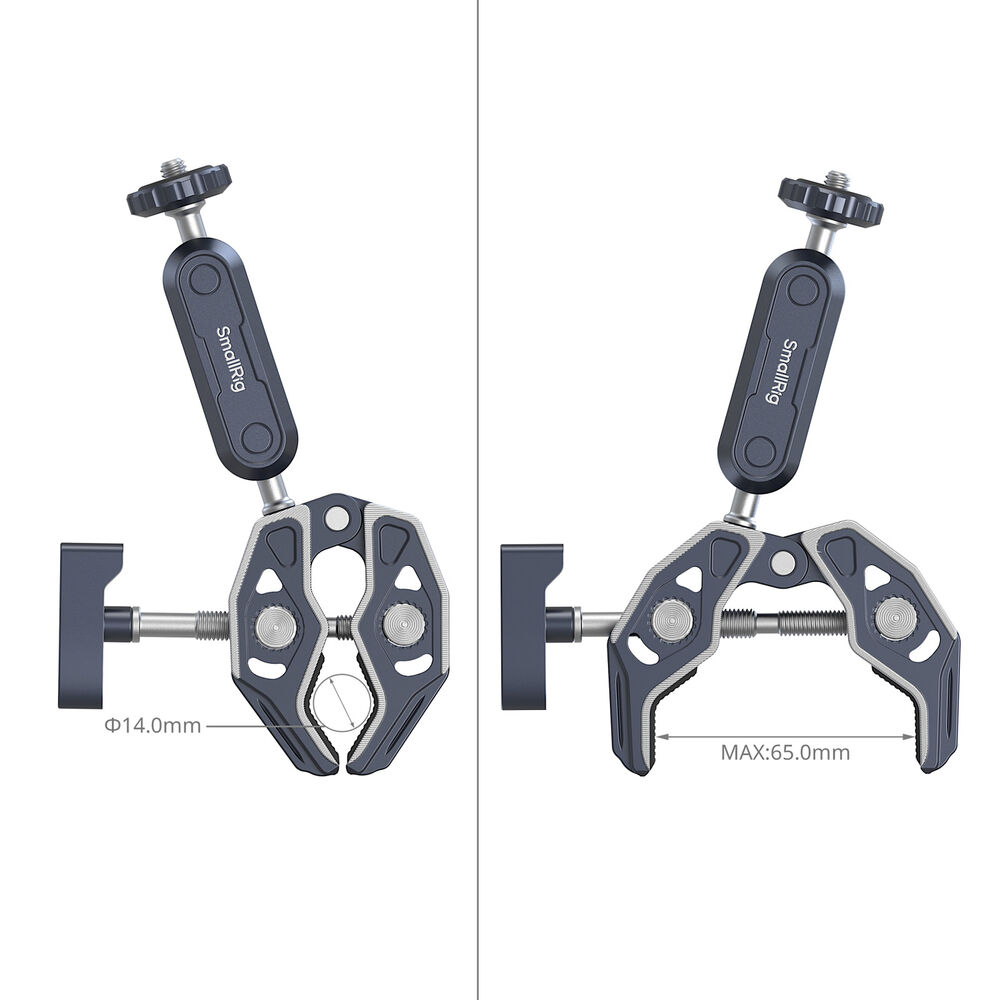 SmallRig Crab-Shaped Clamp with Ballhead Magic Arm 5529