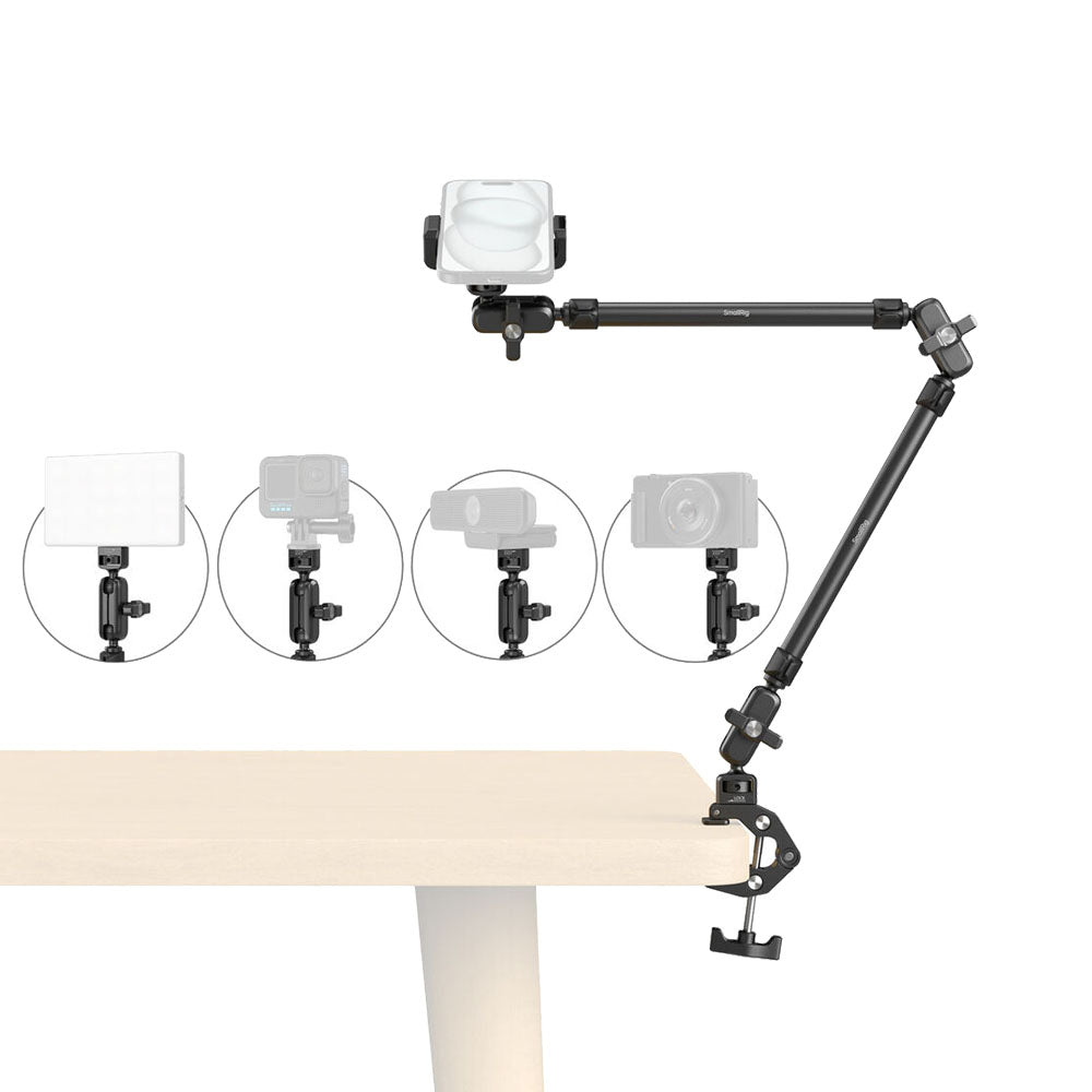 SmallRig Desktop Magic Arm with Crab-Shaped Clamp Kit 5625