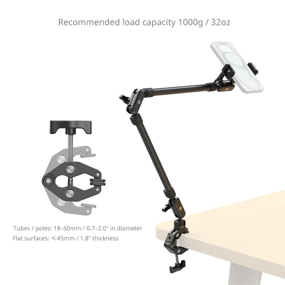 SmallRig Desktop Magic Arm with Crab-Shaped Clamp Kit 5625