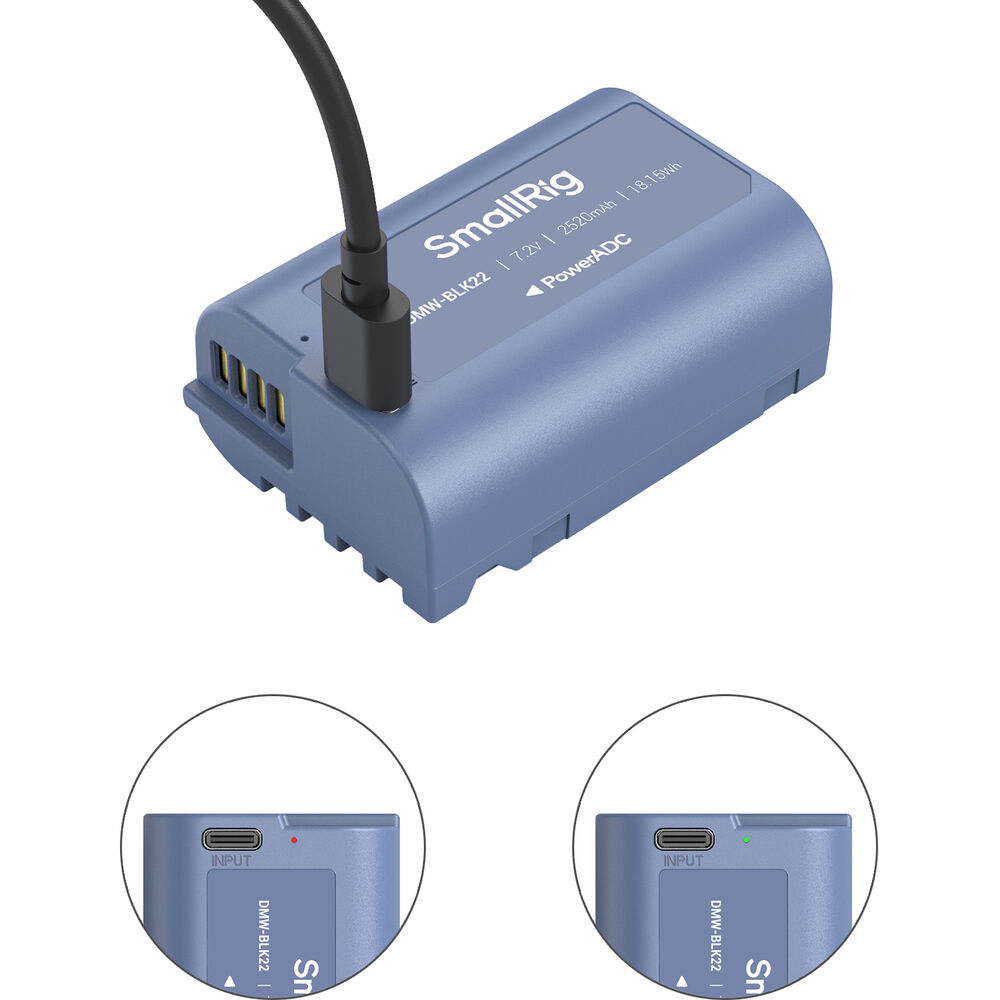 SmallRig DMW-BLK22 USB-C Rechargeable Camera Battery 4906