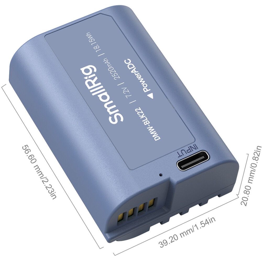SmallRig DMW-BLK22 USB-C Rechargeable Camera Battery 4906