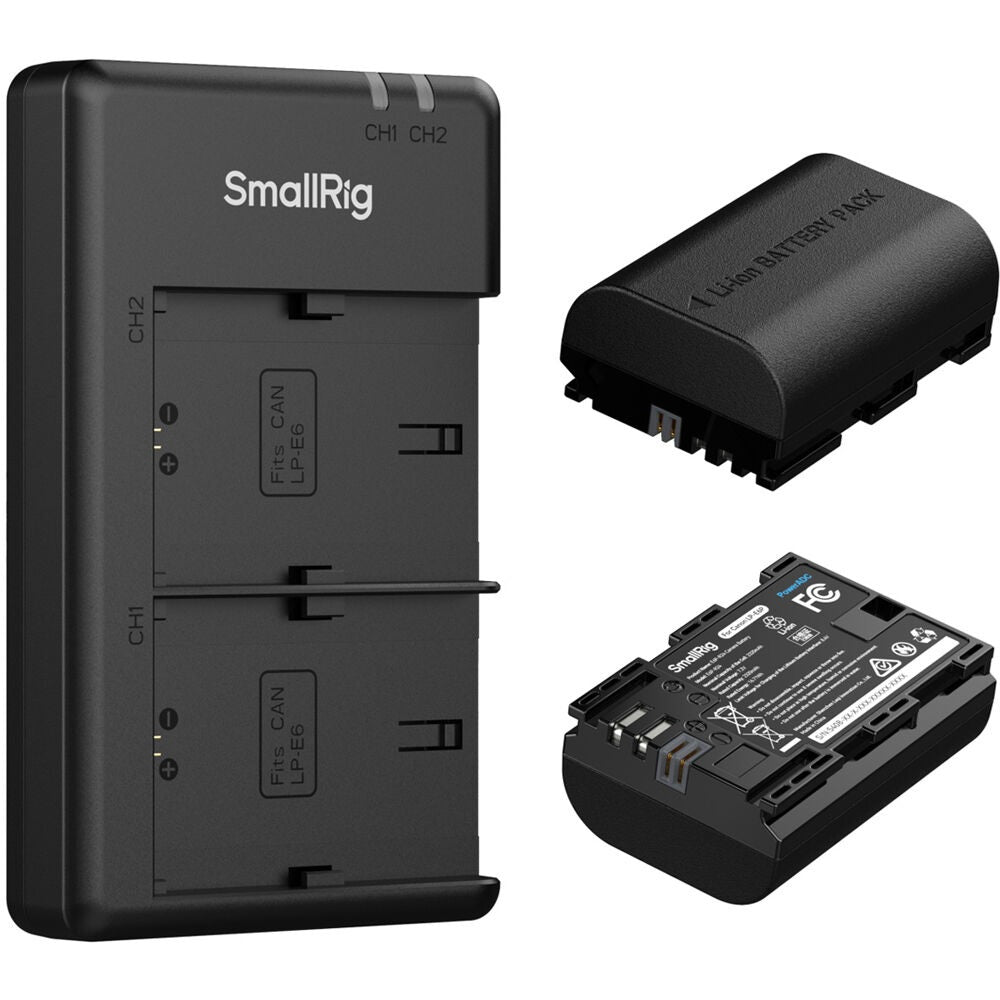 SmallRig Camera Battery and Charger Kit for Canon LP-E6P