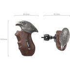 SmallRig Rotating Left-Side Wooden Handle with NATO Clamp 4817