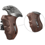 SmallRig Rotating Left-Side Wooden Handle with NATO Clamp 4817