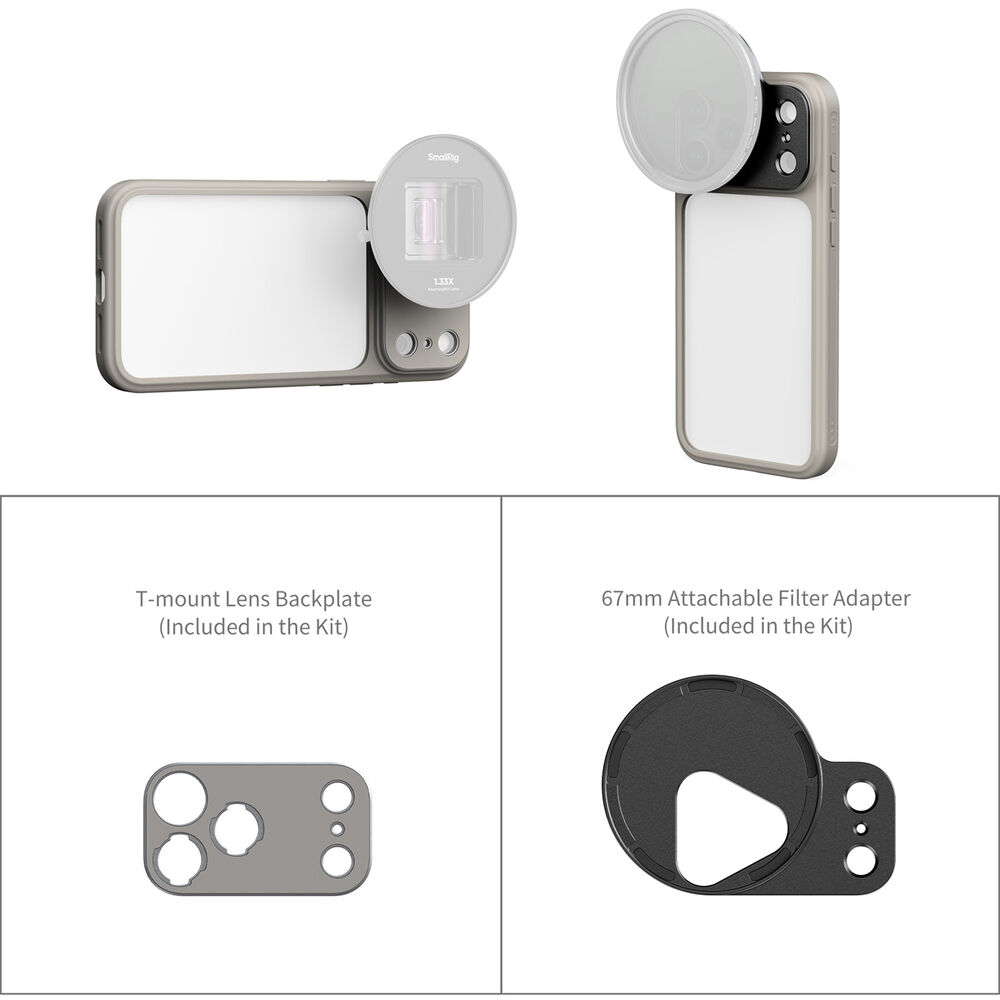 SmallRig FilMov Lightweight Photography Bumper Case for iPhone 17 Pro Max (Gray) 5794