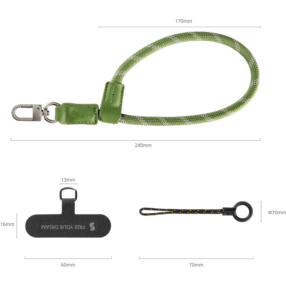 SmallRig FilMov Phone Wrist Strap (Green) 5303
