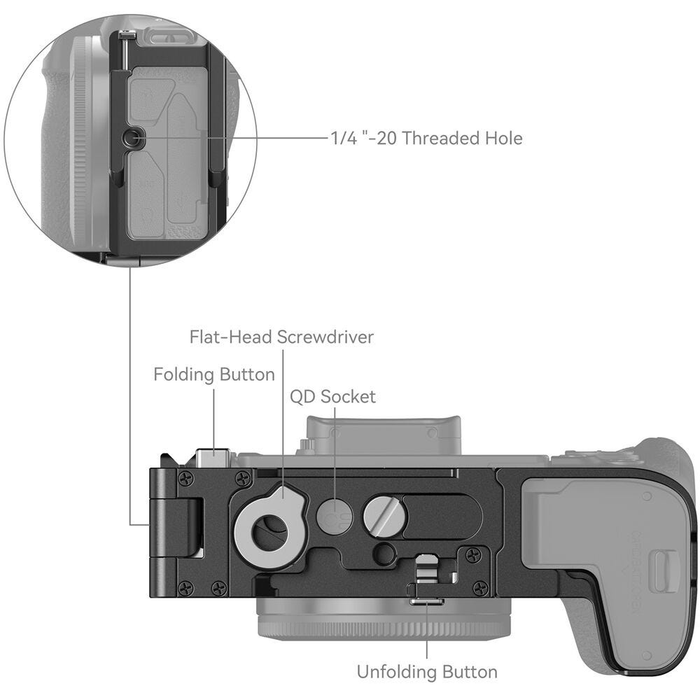SmallRig Foldable L-Bracket for Canon EOS R8 4211