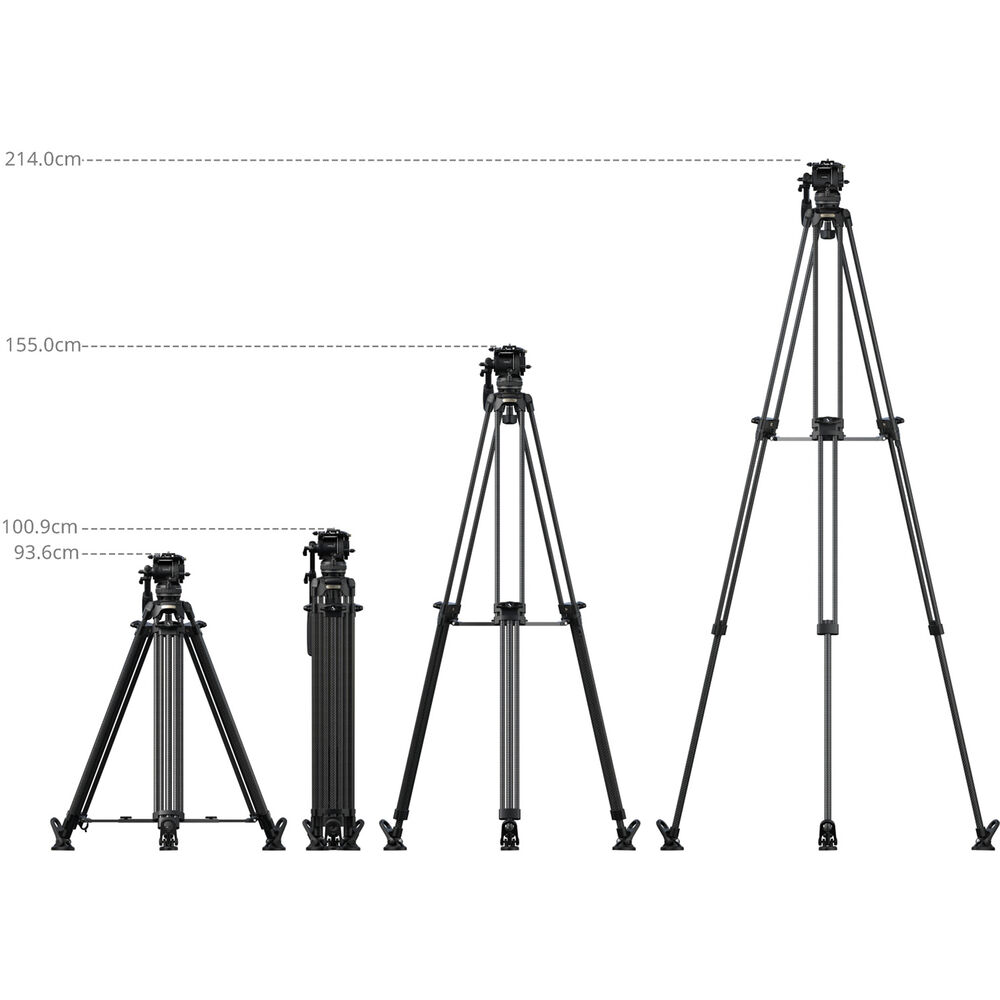 SmallRig FSD16 FreeSpeed Heavy-Duty Carbon Fiber Tripod 5580