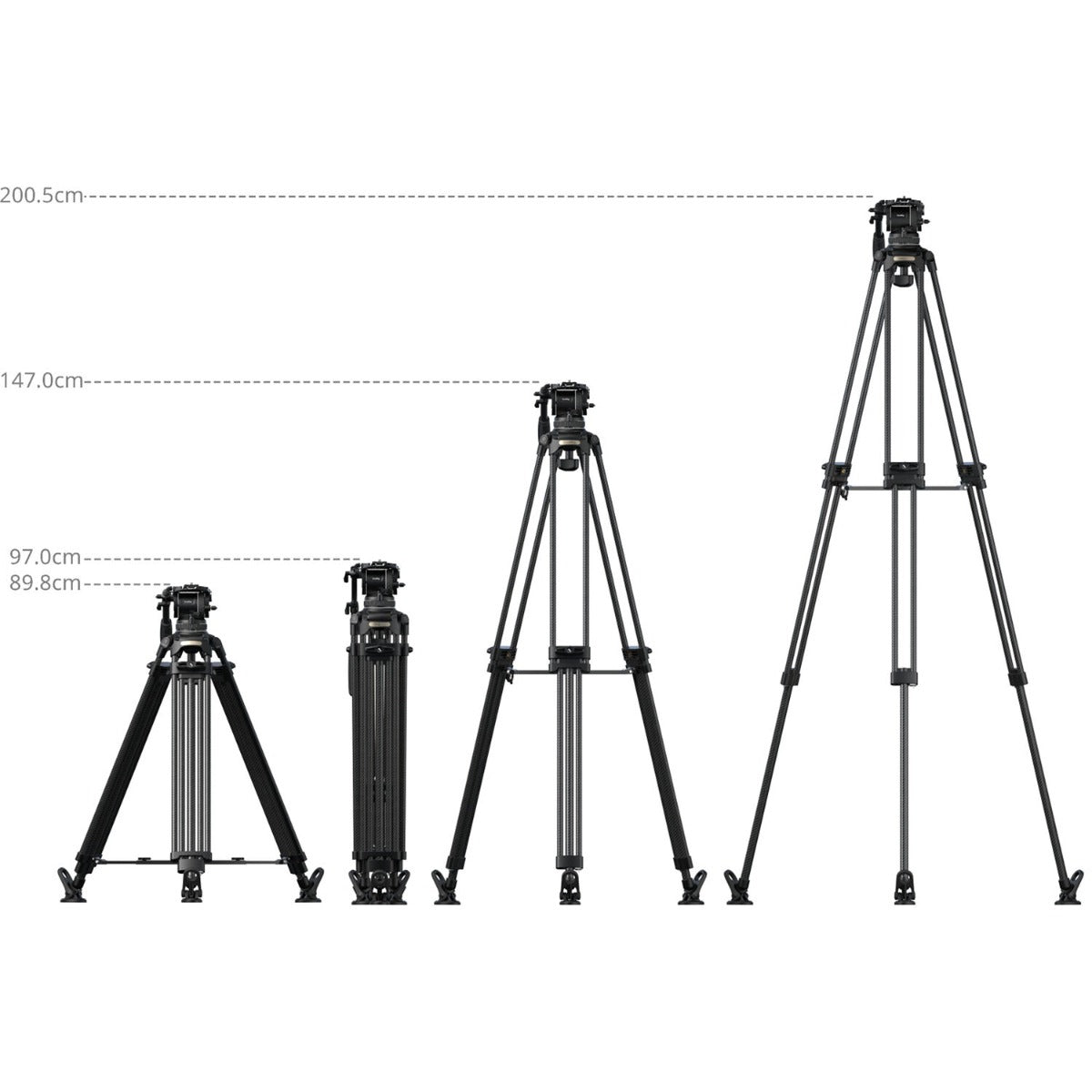SmallRig FSD18 FreeSpeed Heacy-Duty Carbon Fibre Alloy Tripod 5578