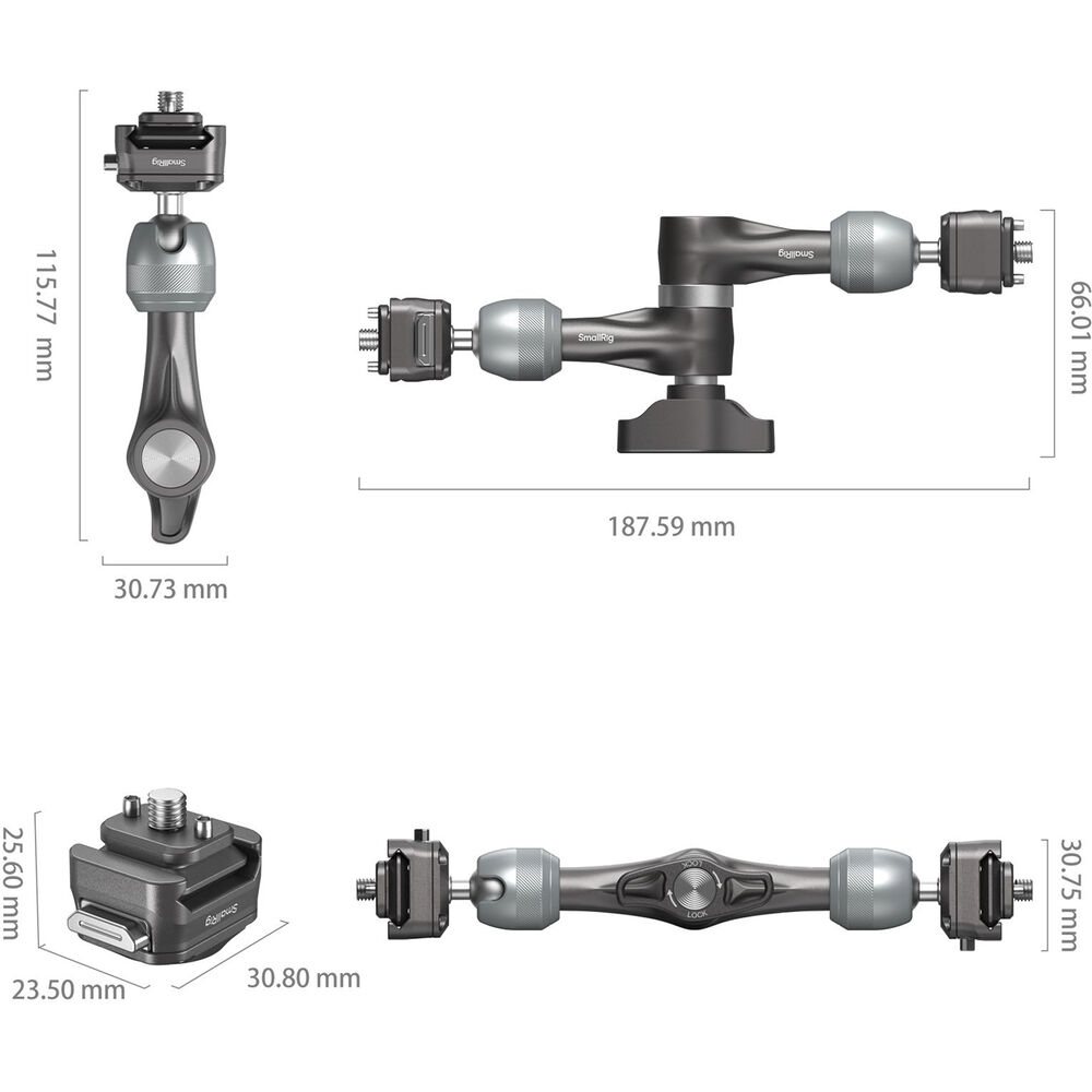 SmallRig HawkLock H21 Quick Release Rosette Magic Arm (7") 4490