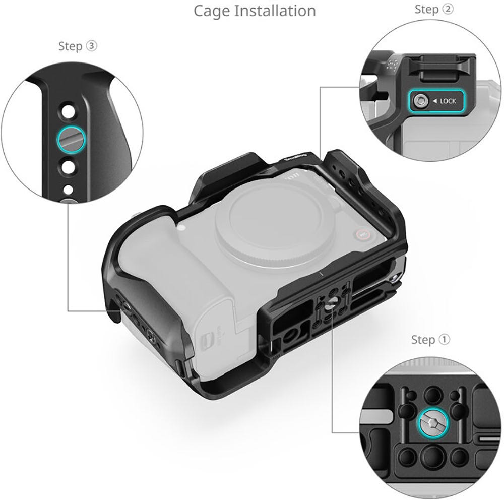 SmallRig "HawkLock" Quick Release Cage for Canon EOS R6 V 6372