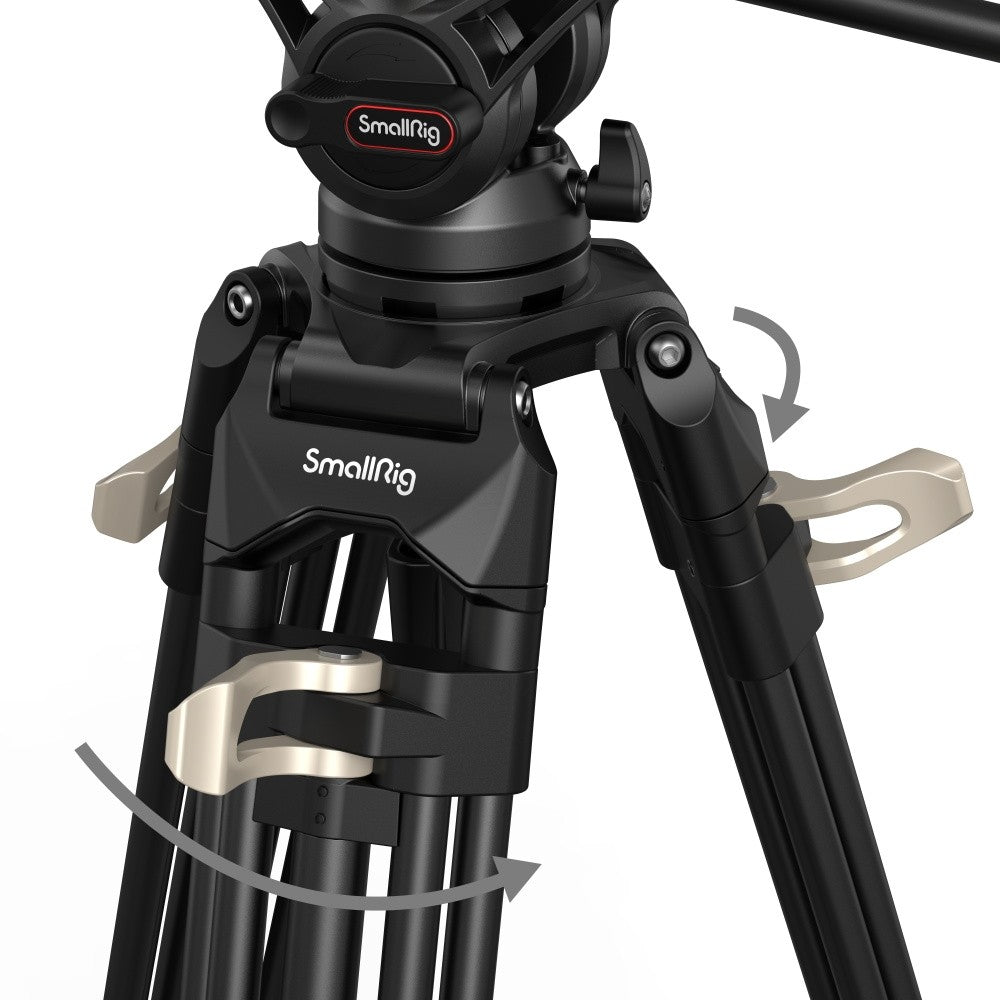 Open Box SmallRig Heavy-Duty Fluid Head Tripod AD-01 3751B