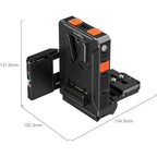 SmallRig Intelligent Power Management V-Mount Battery Adapter Plate Compatible with Arca-Swiss Quick Release Plate 5899