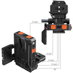 SmallRig Intelligent Power Management V-Mount Battery Adapter Plate Compatible with Arca-Swiss Quick Release Plate 5899