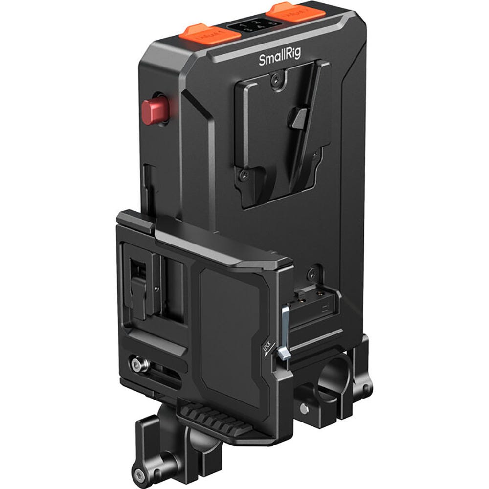 SmallRig Intelligent Power Management V-Mount Battery Adapter Plate with 15mm Dual