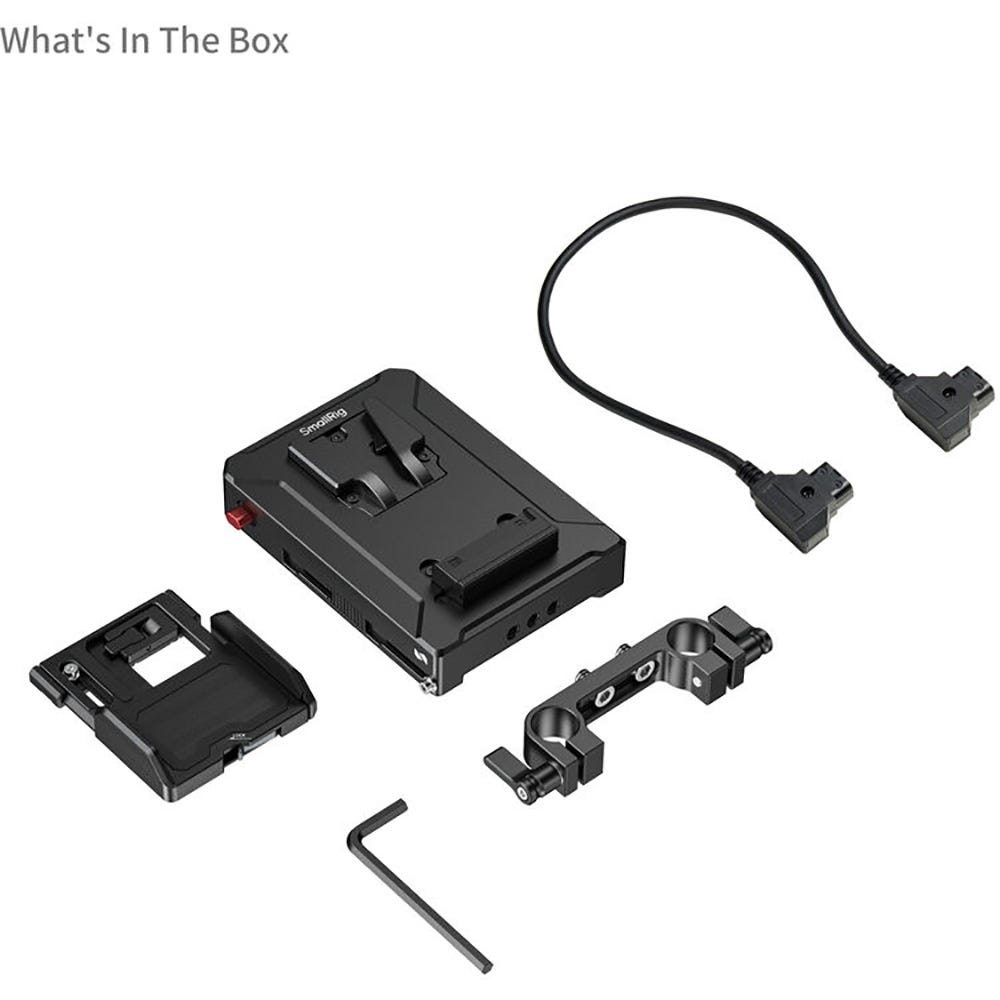 SmallRig Intelligent Power Management V-Mount Battery Adapter Plate with 15mm Dual