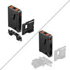 SmallRig Intelligent Power Management V-Mount Battery Adapter Plate with 15mm Dual