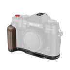 SmallRig L-Shape Mount Plate with Handle for FUJIFILM X-T50 (Wooden/Black) 4784C