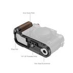 SmallRig L-Shape Mount Plate with Handle for FUJIFILM X-T50 (Wooden/Black) 4784C