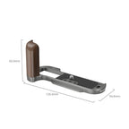 SmallRig L-Shape Mount Plate with Handle for FUJIFILM X-T50 (Wooden/Charcoal Silver) 4736B
