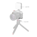SmallRig L-Shape Mount Plate with Handle for FUJIFILM X-T50 (Wooden/Charcoal Silver) 4736B