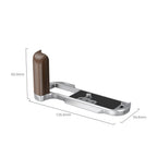 SmallRig L-Shape Mount Plate with Handle for FUJIFILM X-T50 (Wooden/Sliver) 4735C