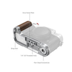 SmallRig L-Shape Mount Plate with Handle for FUJIFILM X-T50 (Wooden/Sliver) 4735C