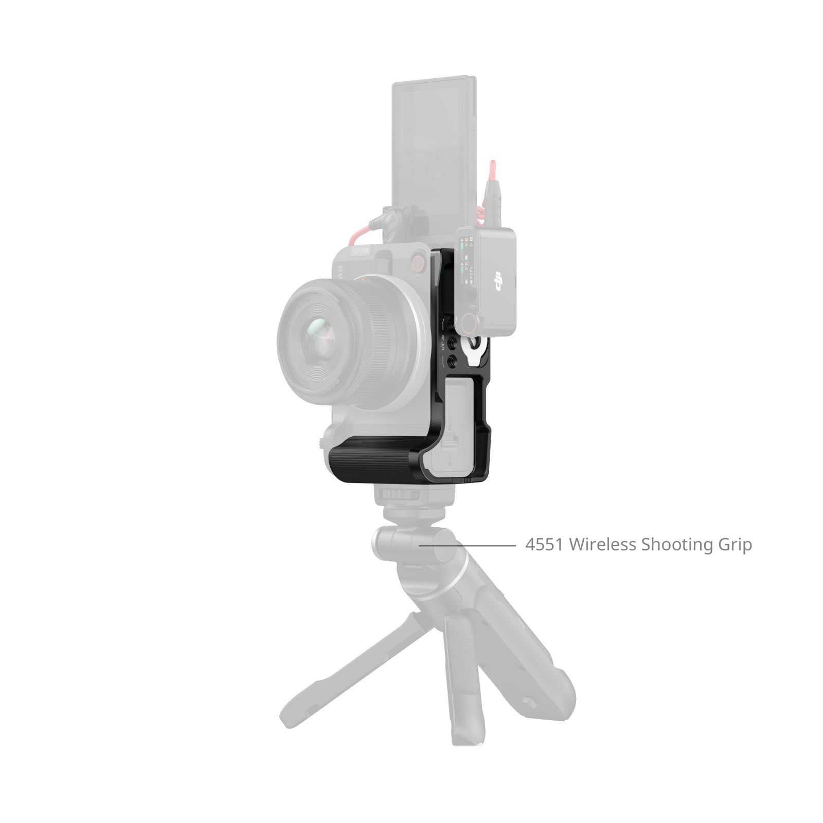 SmallRig L-Shaped Mount Plate with Handle for Canon EOS R50 V (Black) 5429