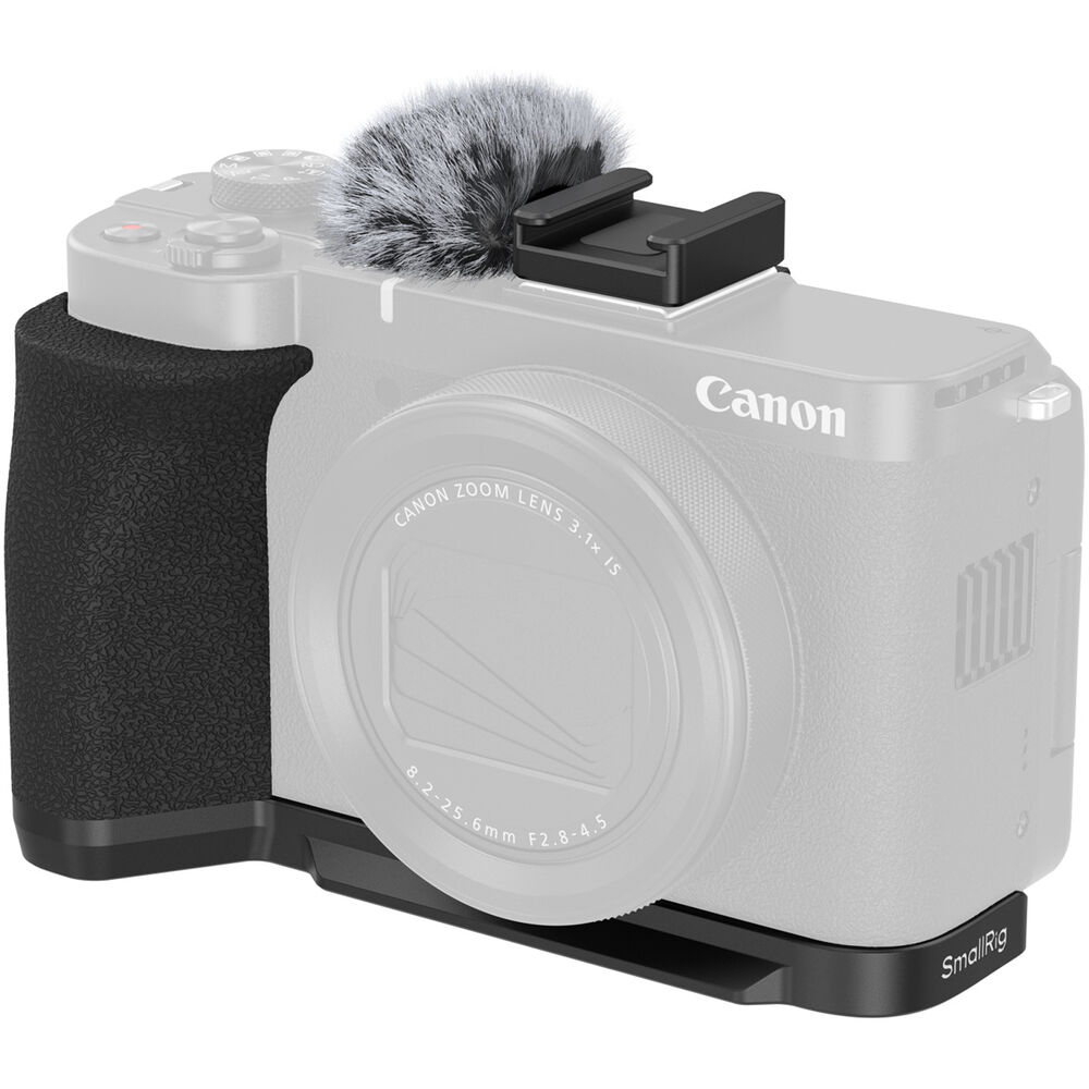 SmallRig L-Shaped Mount Plate with Handle for Canon PowerShot V1 (Black) 5808