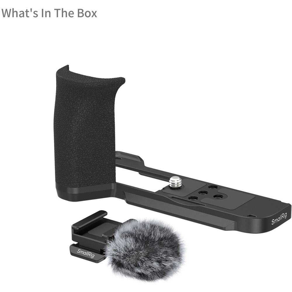 SmallRig L-Shaped Mount Plate with Handle for Canon PowerShot V1 (Black) 5808