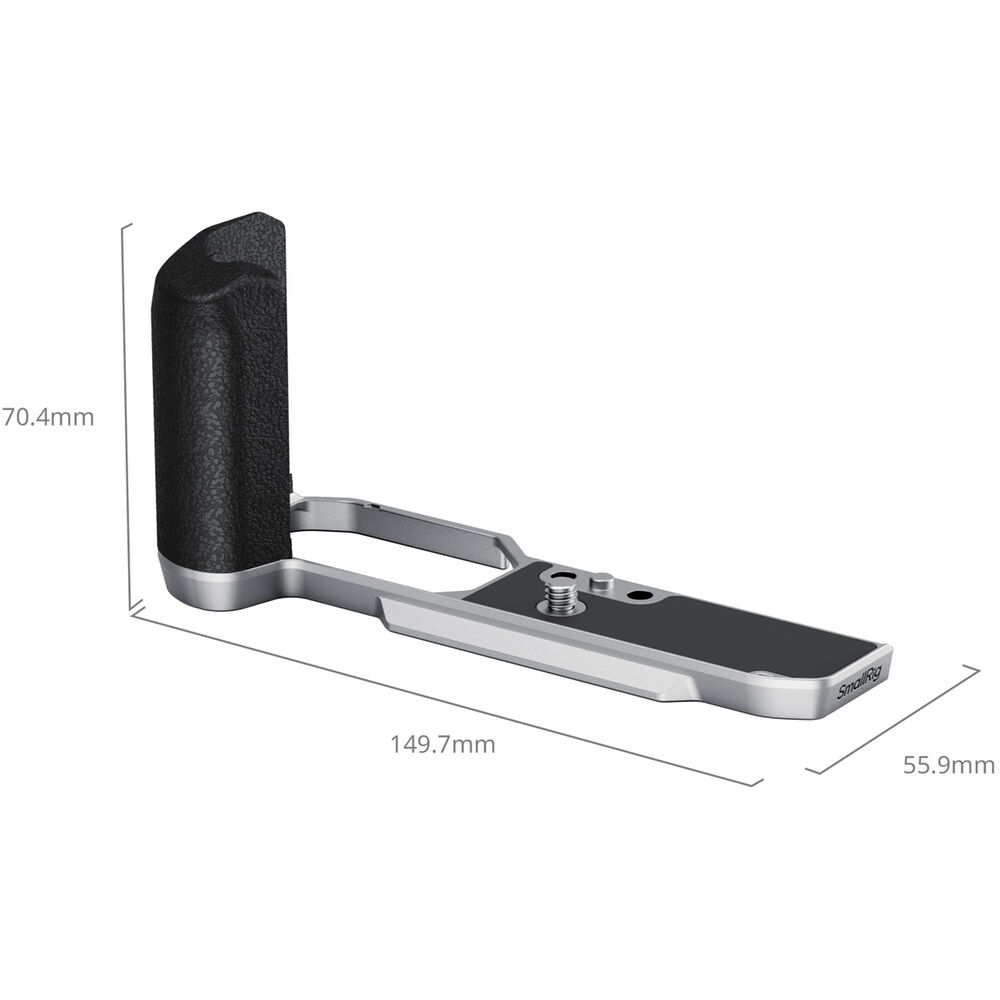 SmallRig L-Shaped Mount Plate with Silicone Handle for Nikon Z f (Silver) 5706