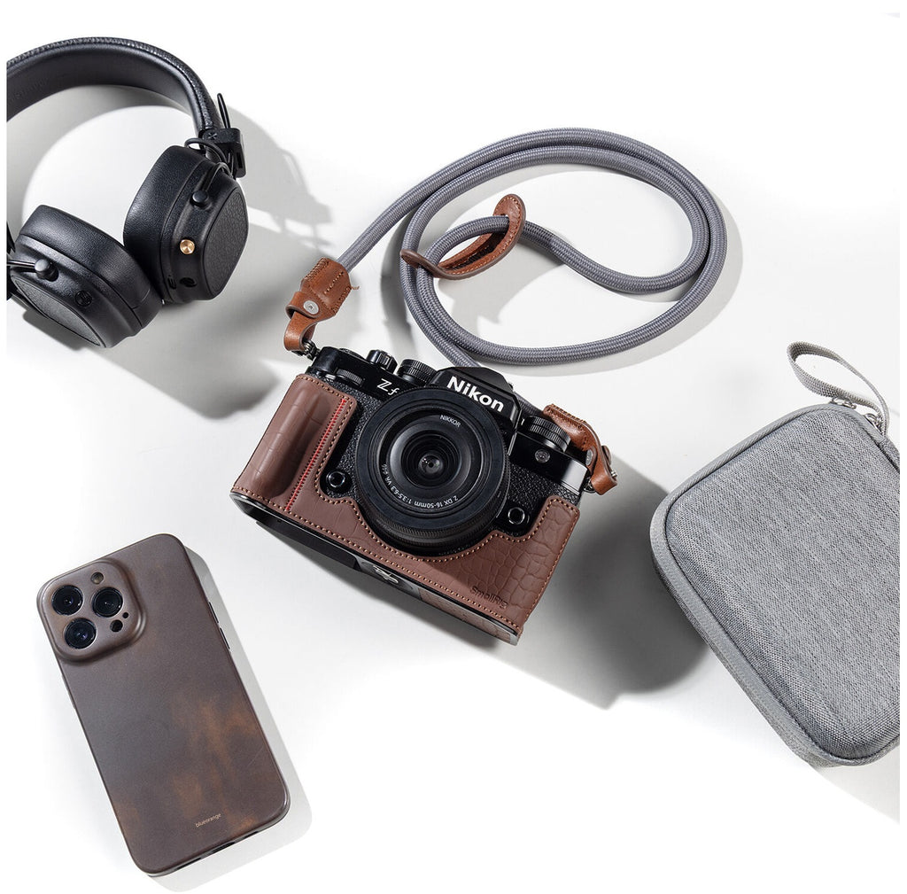  SmallRig Leather Half Case Kit for Nikon Z f (Brown)