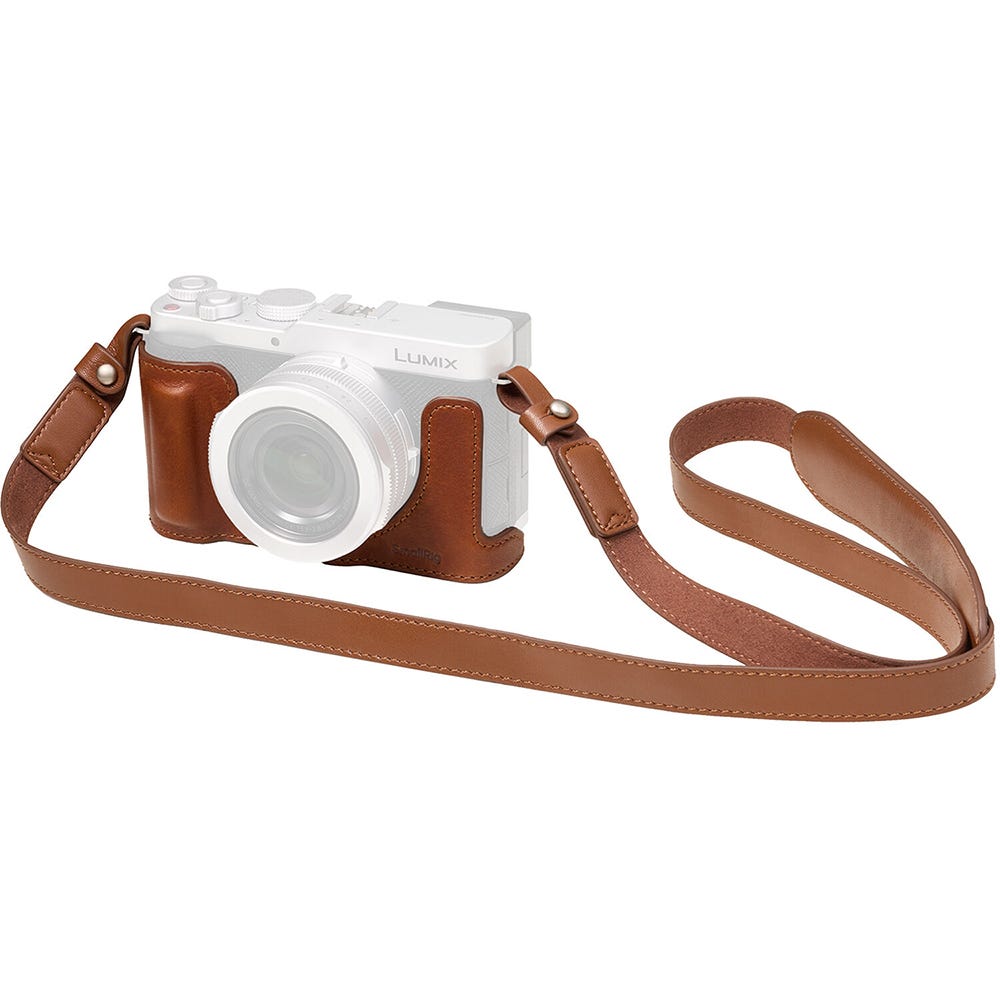 SmallRig Leather Half Case Kit for Panasonic LUMIX L10 Brown 6275