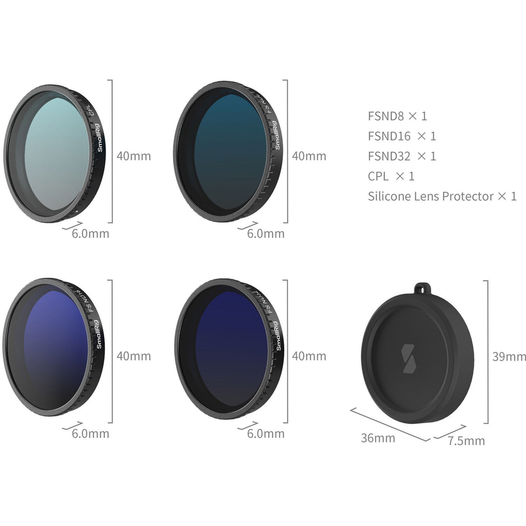 SmallRig ND Filter Kit for DJI Osmo Action 5 Pro / 4 5411