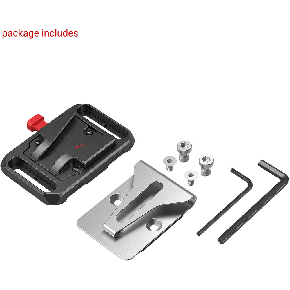 SmallRig mini-V-Mount Battery Mount Plate with Belt Clip 2990