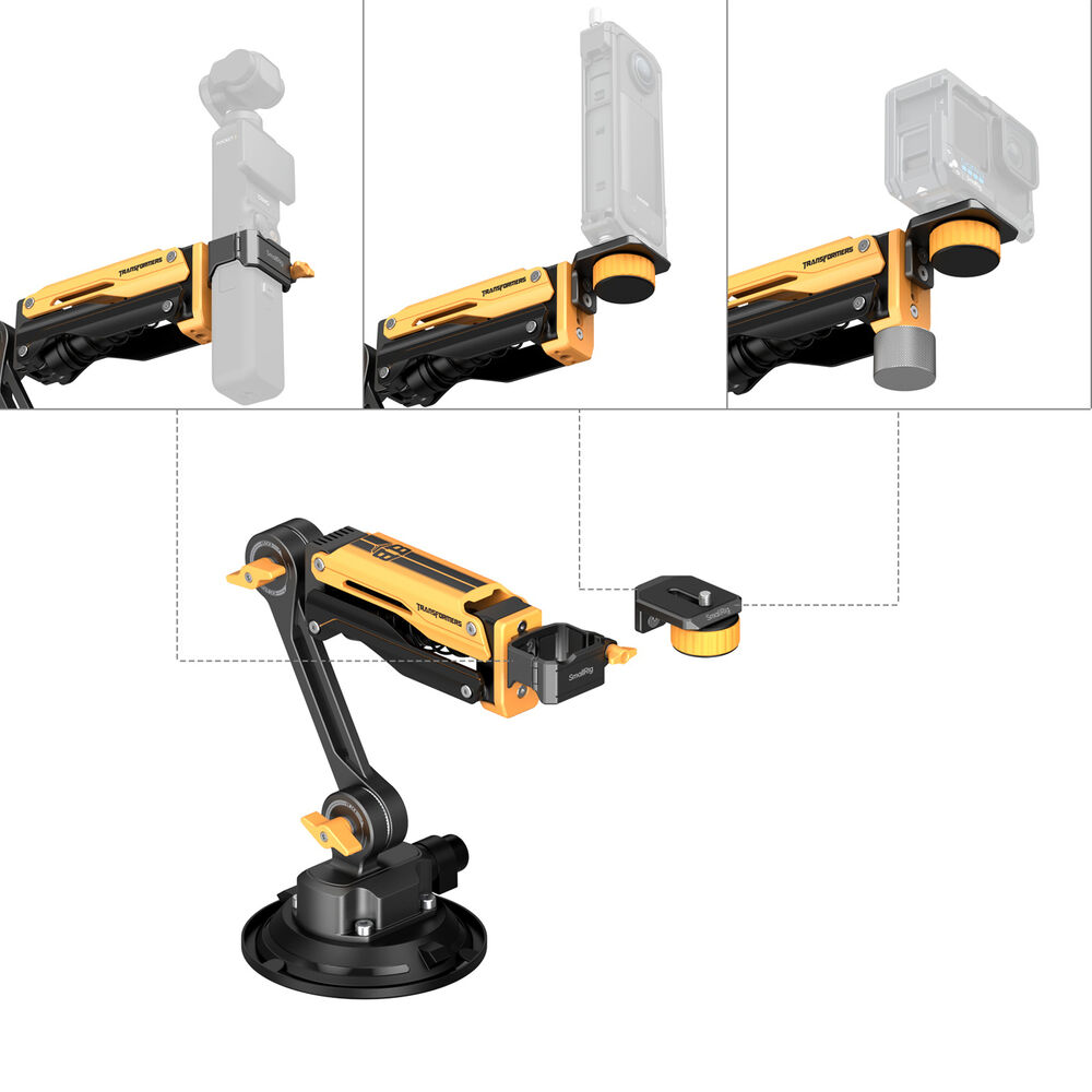 SmallRig Mini Shock Absorber Arm for DJI Osmo Pocket 3 / GoPro HERO13 / Insta360 X4