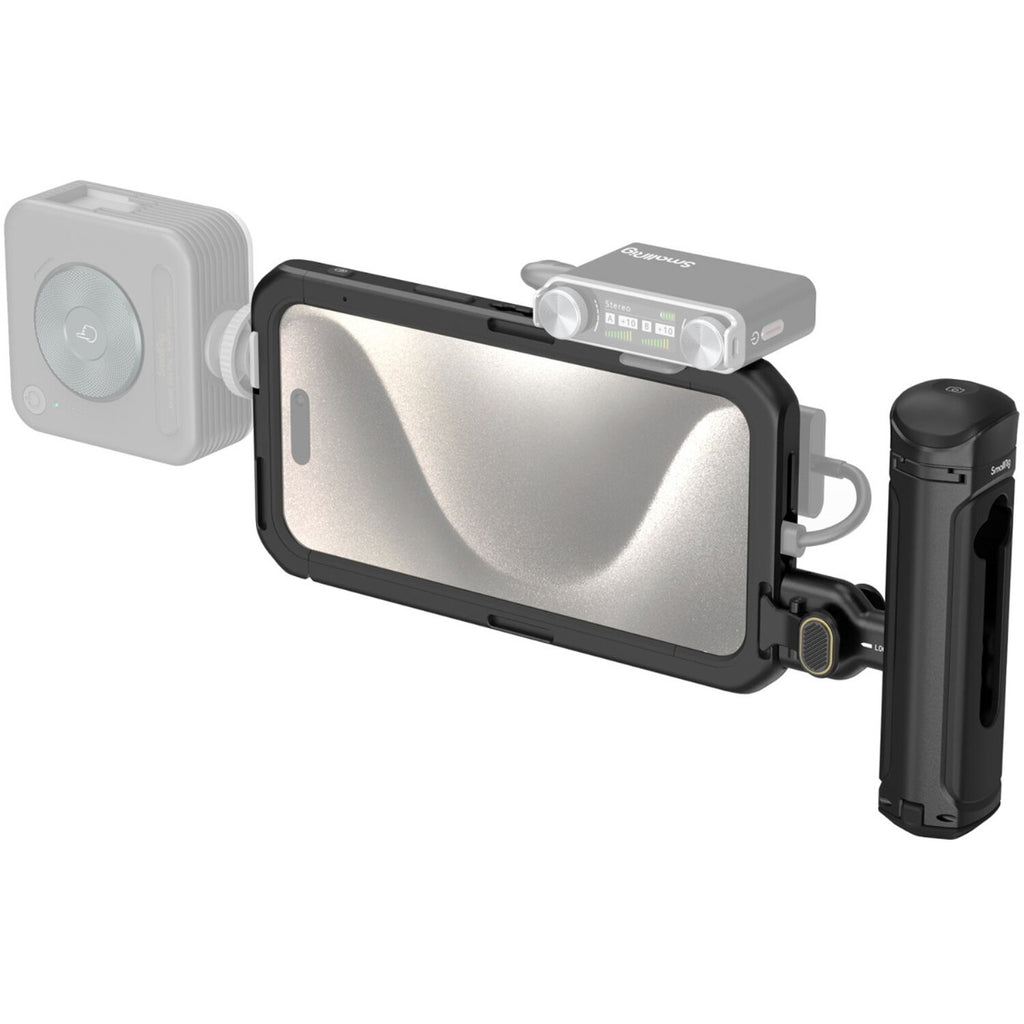 SmallRig Mobile Video Kit (Single Handle) for iPhone 15 Pro Max