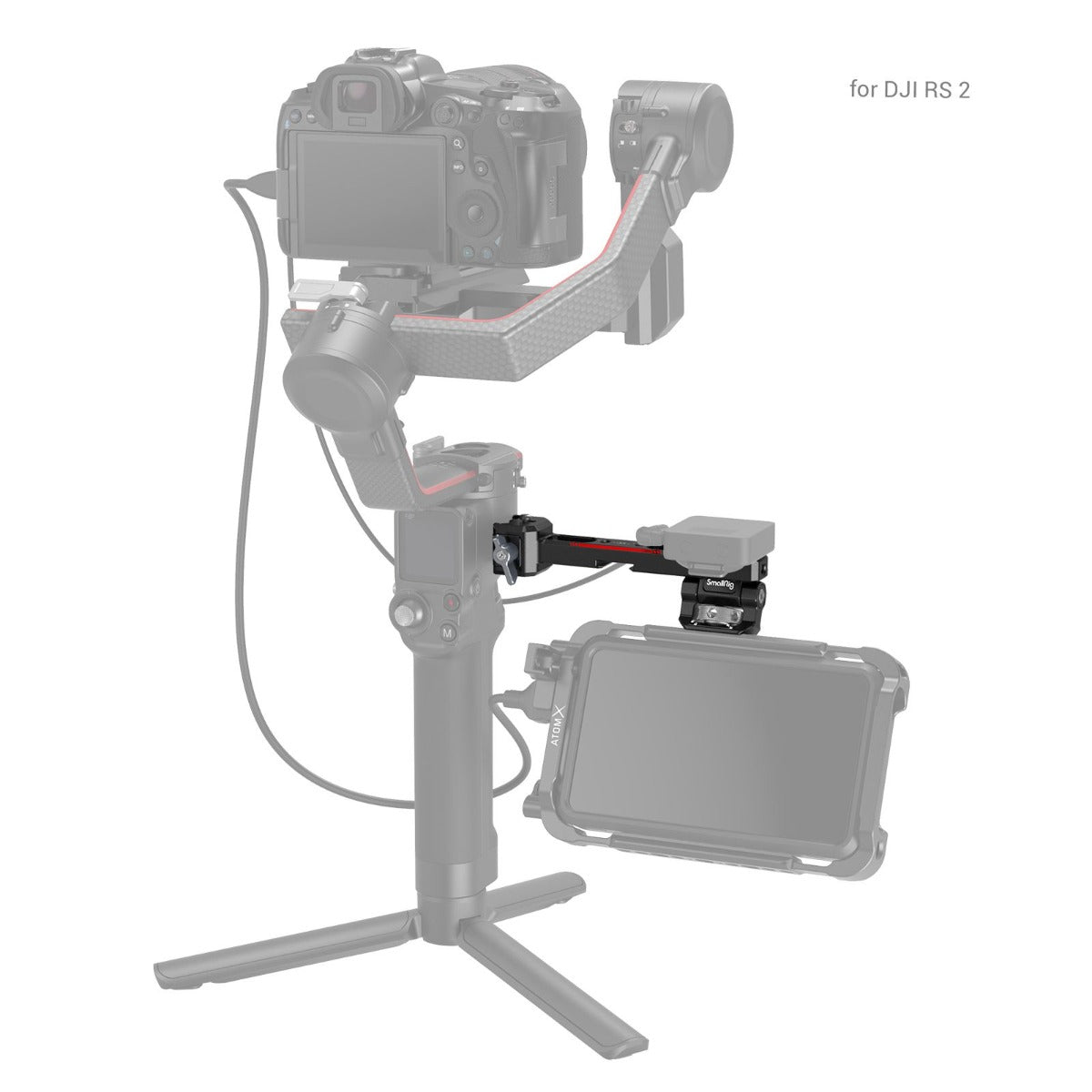 SmallRig Monitor Mount with NATO Clamp for DJI RS 2/RSC 2 3026