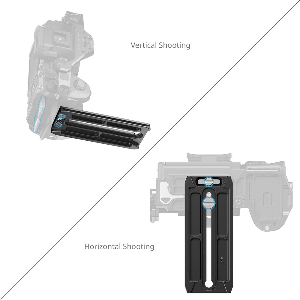 SmallRig Mount Plate Compatible with Manfrotto 501PL-Type 6318