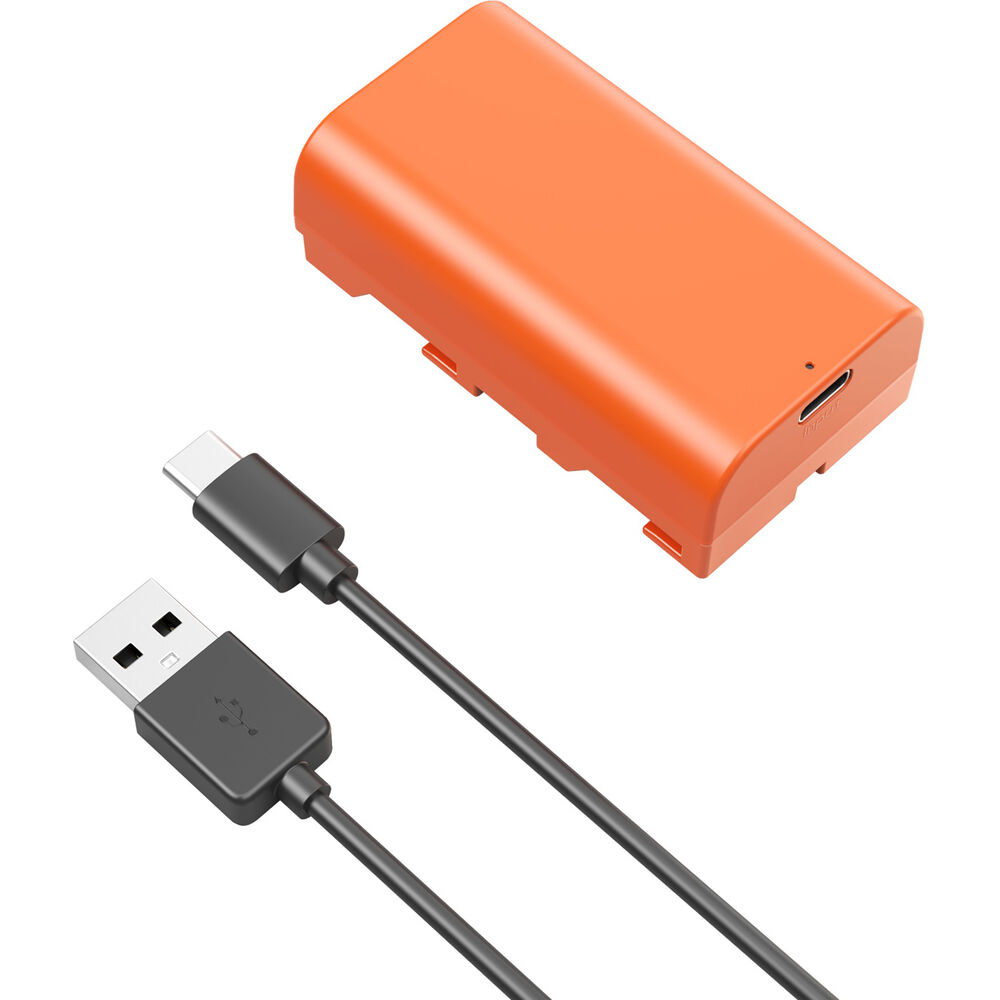 SmallRig NP-F550 USB-C Rechargeable Camera Battery (Orange) 4971
