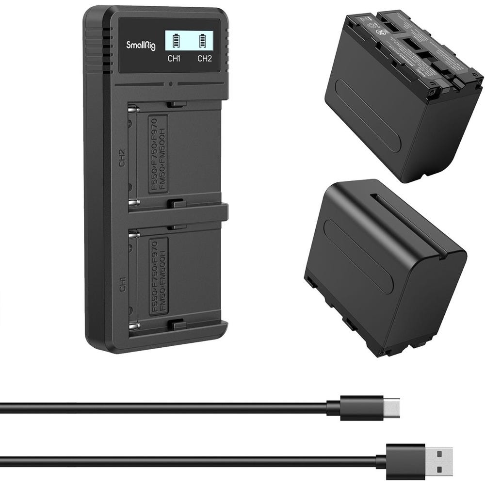 Damaged Box SmallRig NP-F970 Battery and Charger Kit 3823