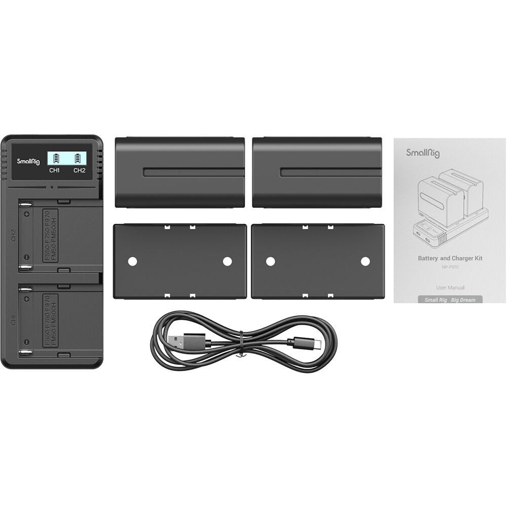 Damaged Box SmallRig NP-F970 Battery and Charger Kit 3823