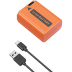 SmallRig NP-FW50 USB-C Rechargeable Camera Battery (Orange) 4965