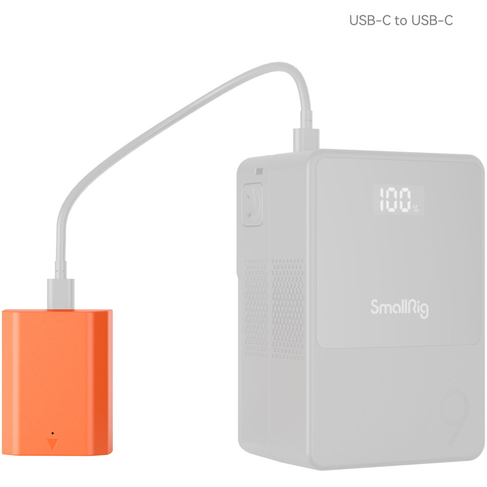 SmallRig NP-FZ100 USB-C Rechargeable Camera Battery (Orange) 4969