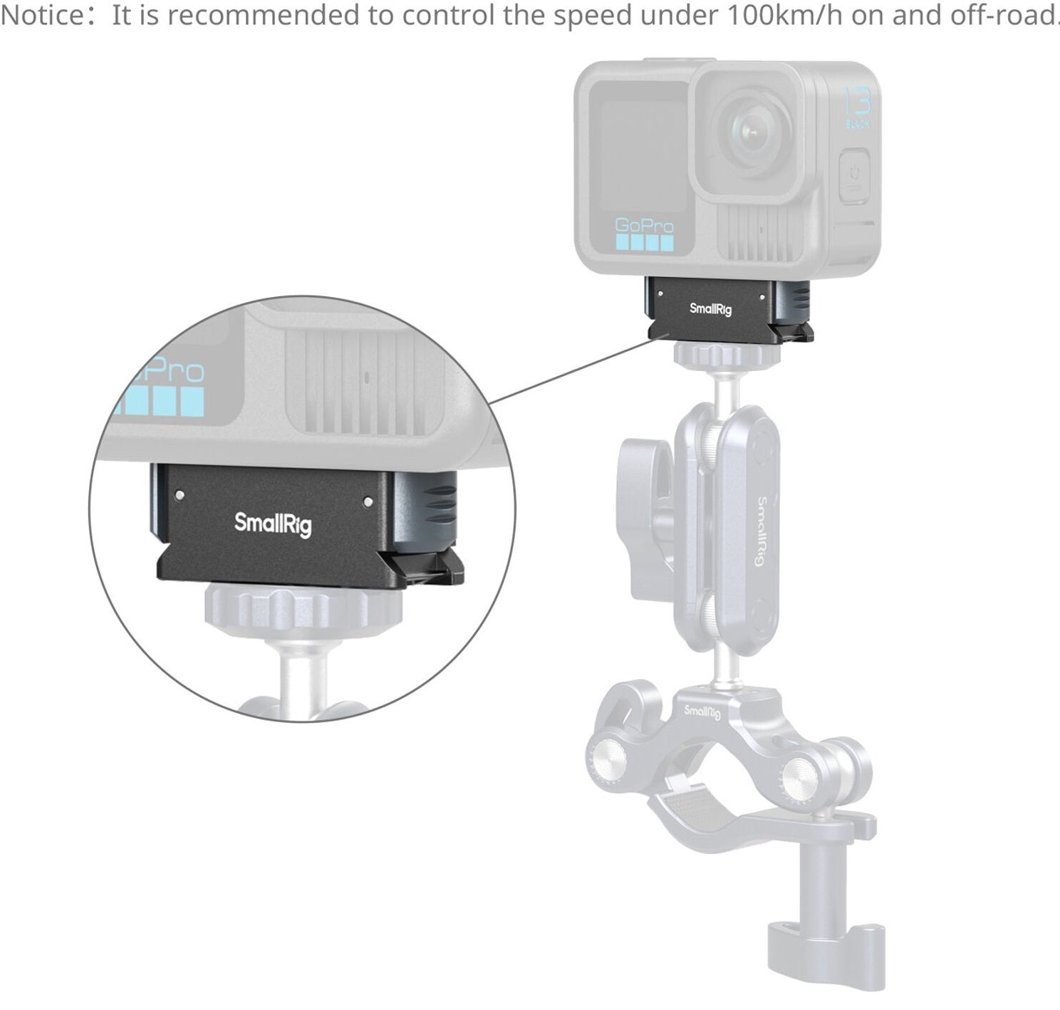SmallRig Quick Release Adapter Mount for GoPro Hero Black 13 5437
