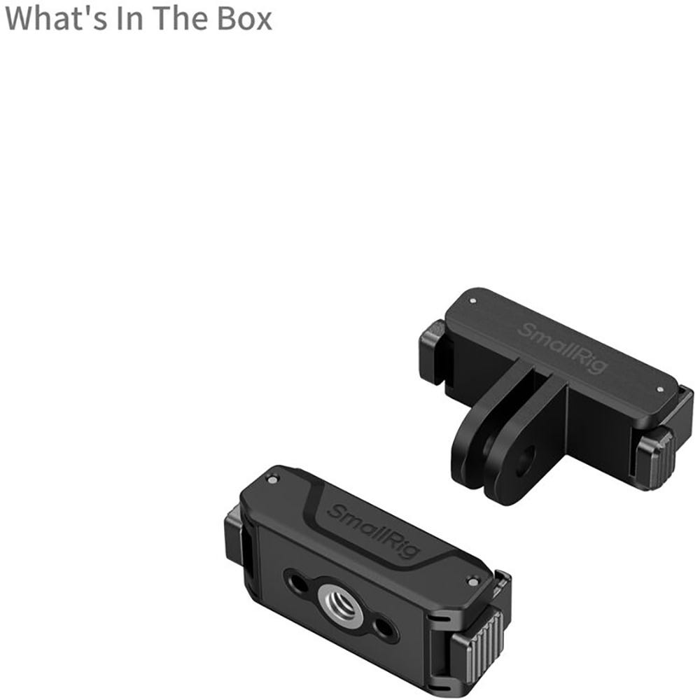 SmallRig Quick Release Adapter Support Kit with 1/4"-20 Threaded Hole and 2-Prong