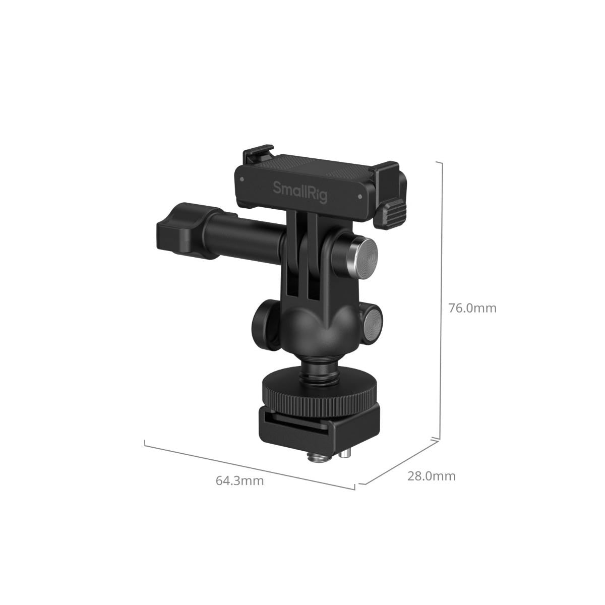 SmallRig Quick Release Adapter Support with Cold Shoe Mount and mini Ball Head for DJI