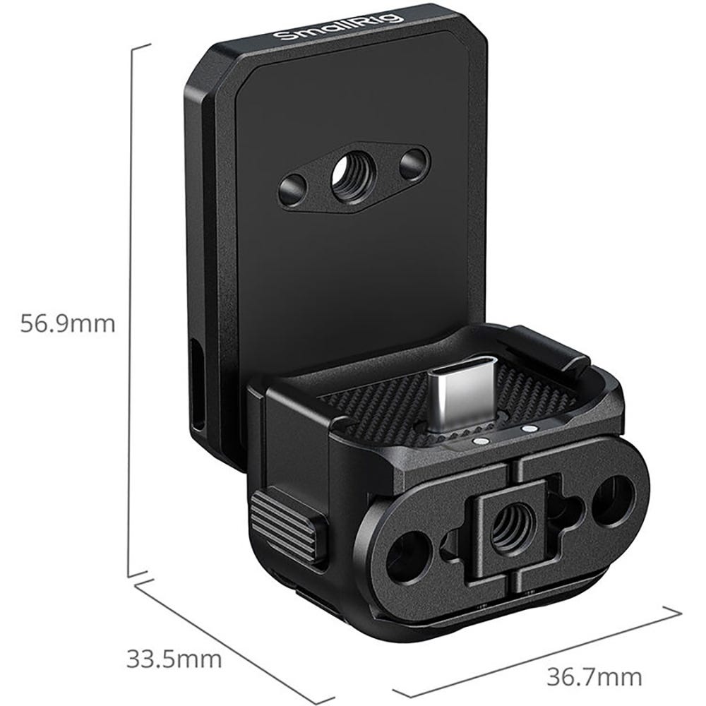 SmallRig Quick Release Attachable Backplate Support (With USB-C Port) for DJI Osmo