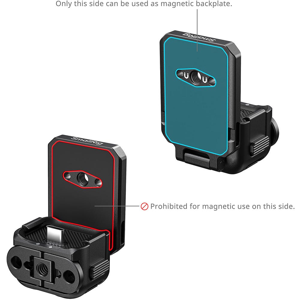 SmallRig Quick Release Attachable Backplate Support (With USB-C Port) for DJI Osmo