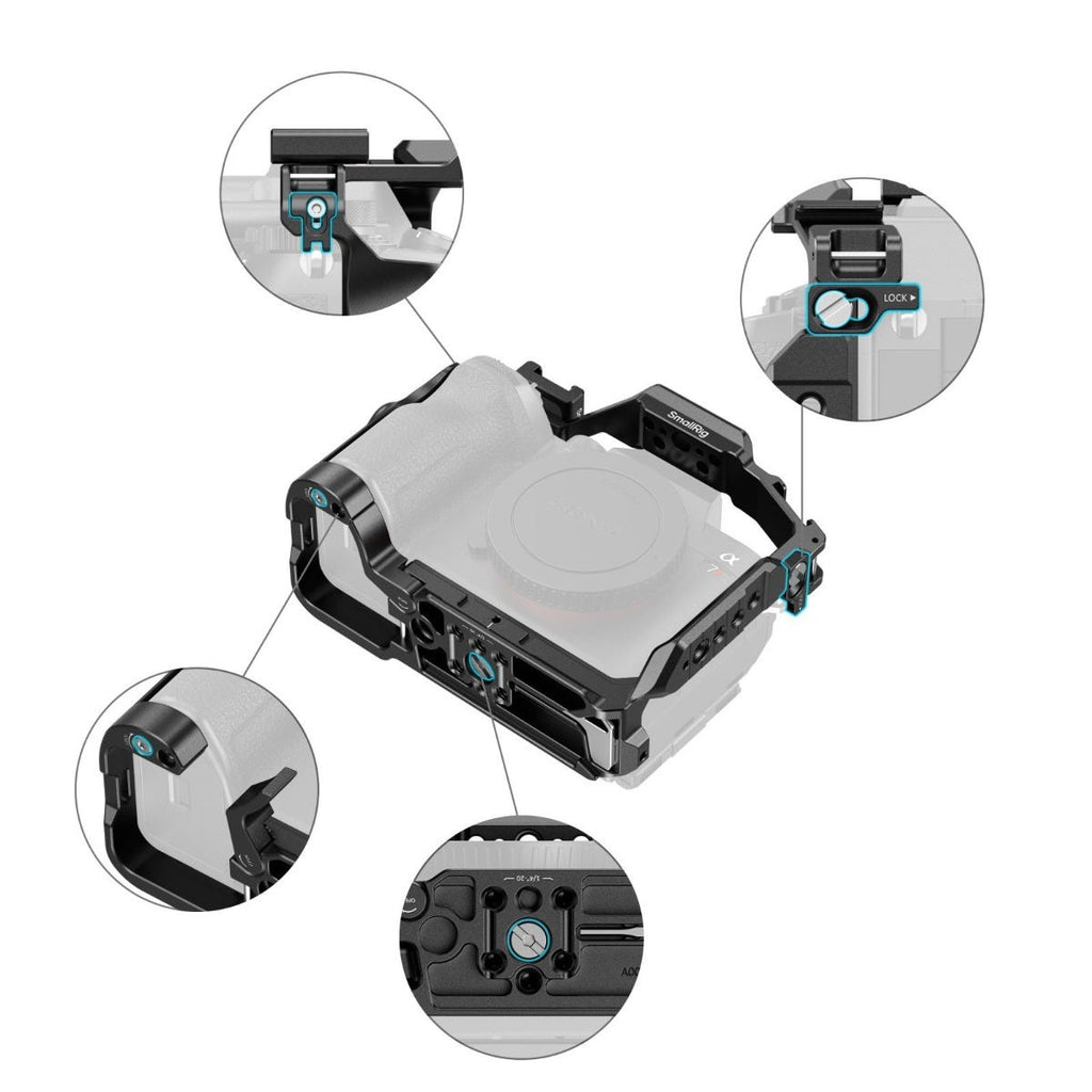 SmallRig "HawkLock" Quick Release Cage for Sony Alpha 7R VI 6702